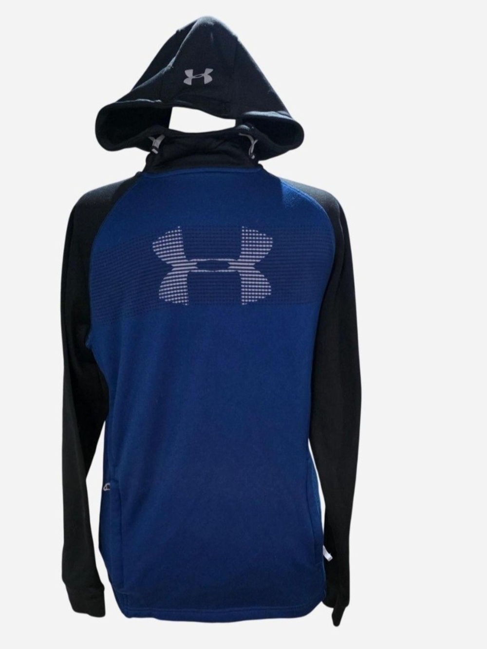 Under Armour Logo Hoodie Men's Blue & Black Medium